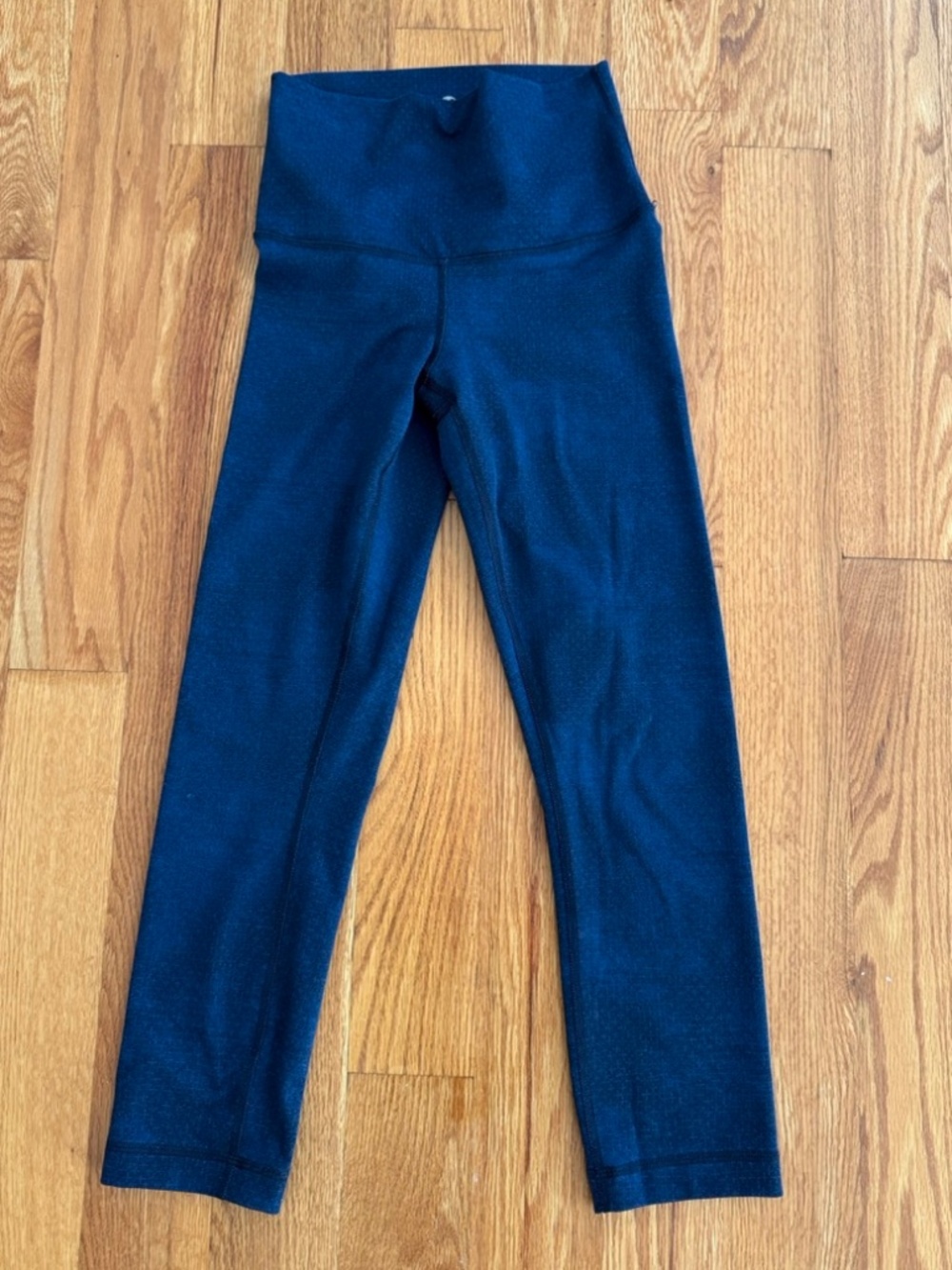 Lululemon Wunder Under Leggings | Navy Sashico Cross Inkwell | Size 4